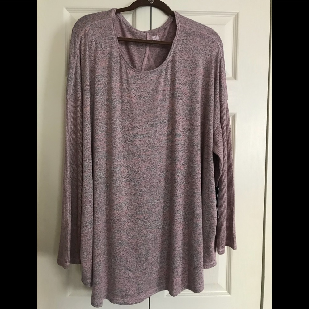 Ana Long sleeve rose oversized top